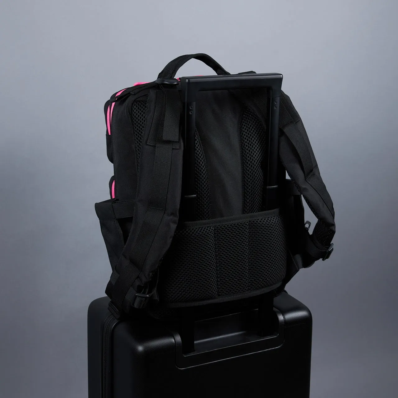 15L Backpack Black Neon Pink