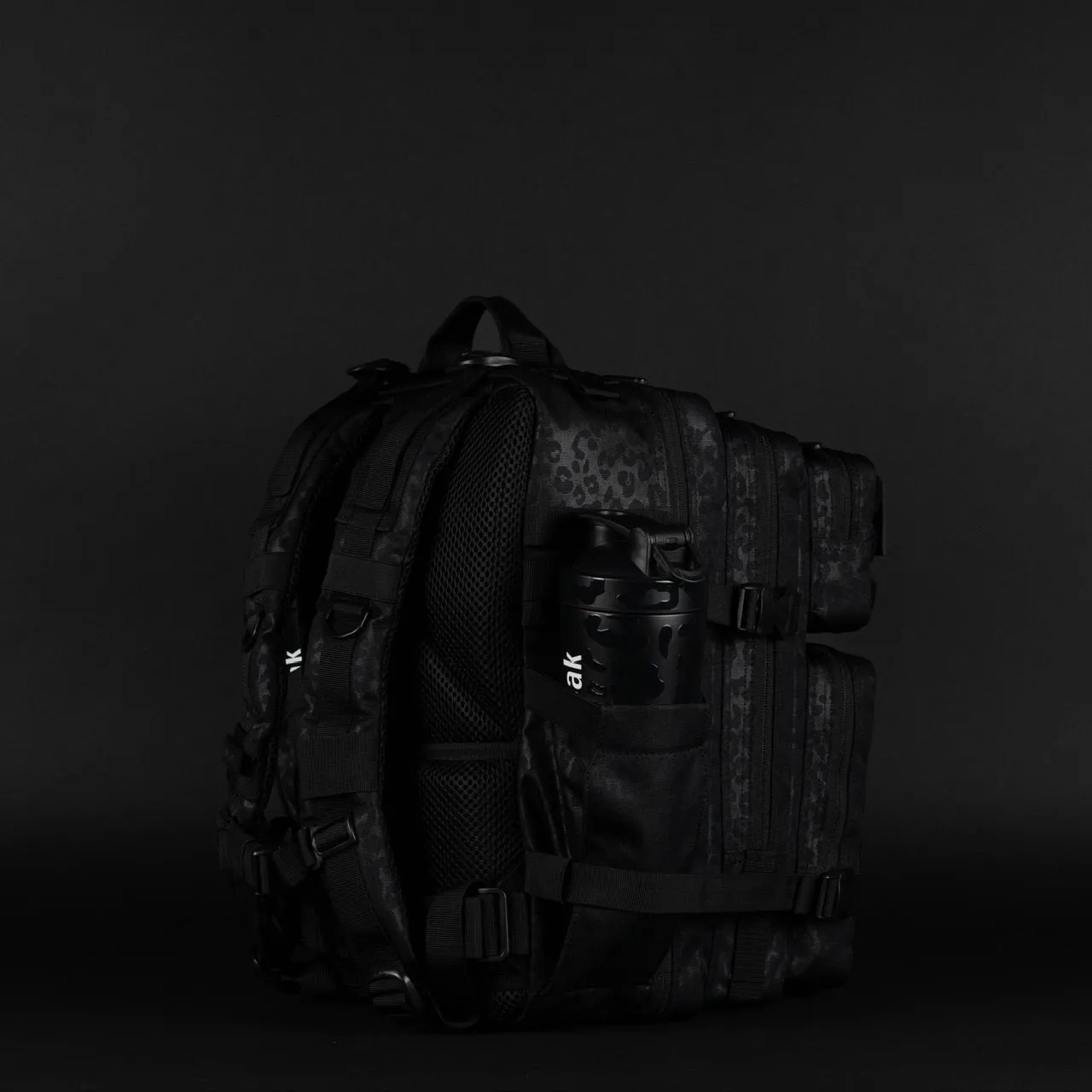 35L Backpack Black Leopard