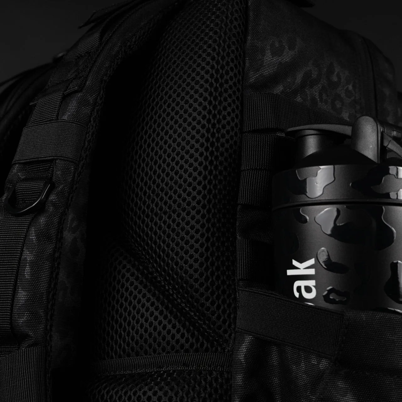 45L Backpack Black Leopard