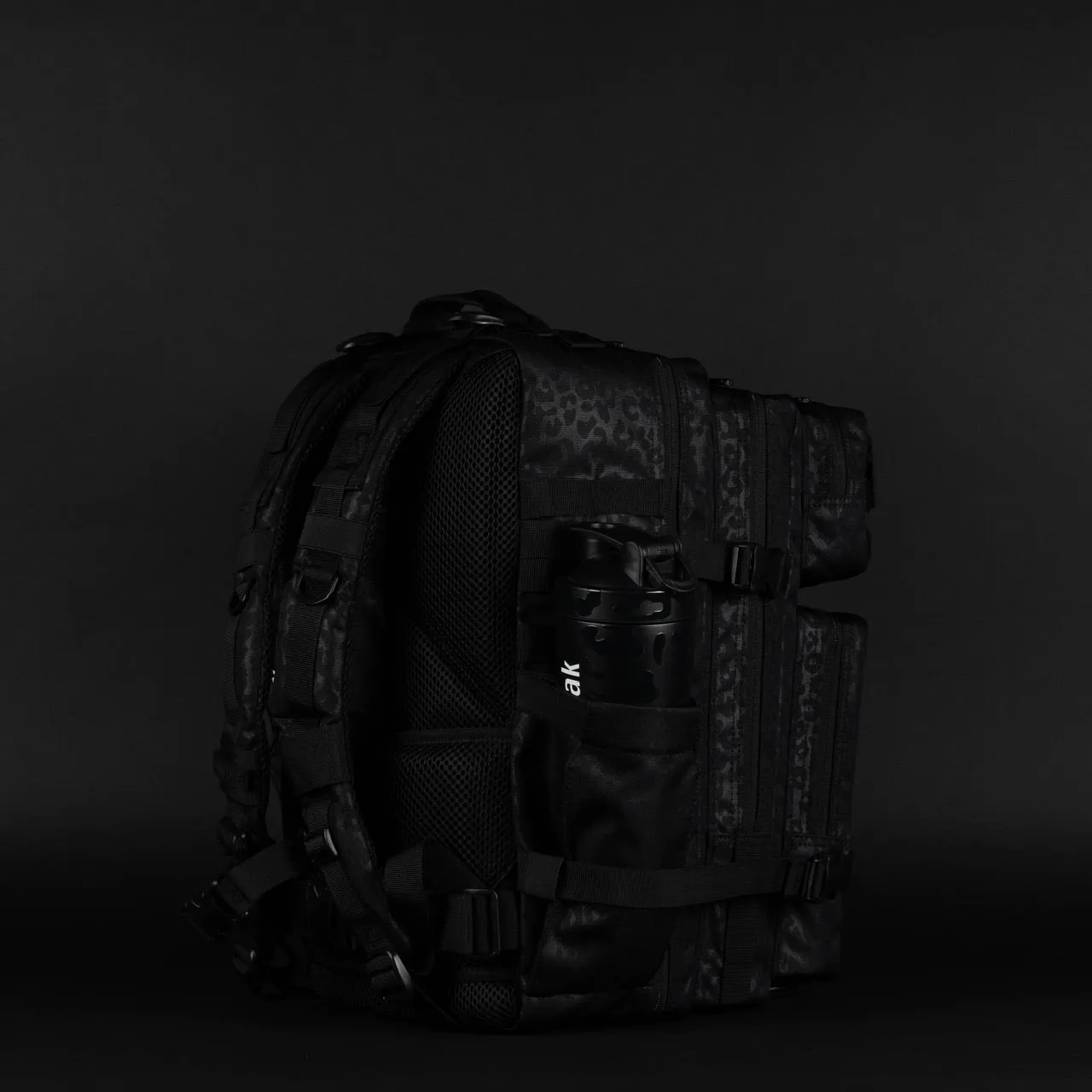 45L Backpack Black Leopard