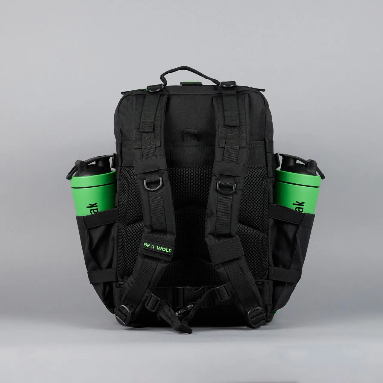 45L Backpack Black Neon Green