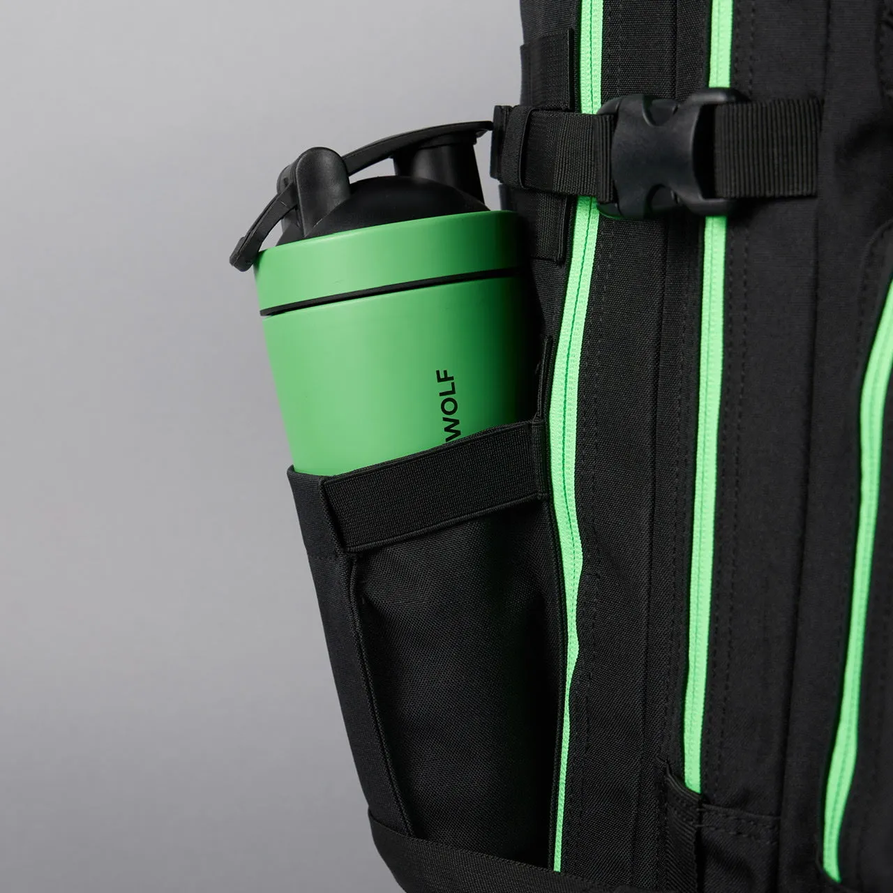 45L Backpack Black Neon Green