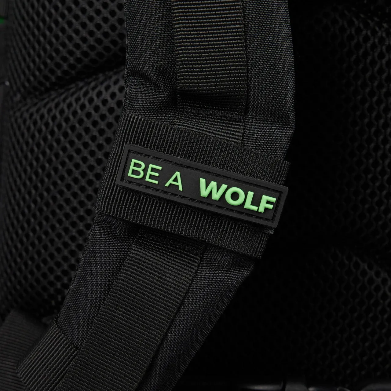 45L Backpack Black Neon Green