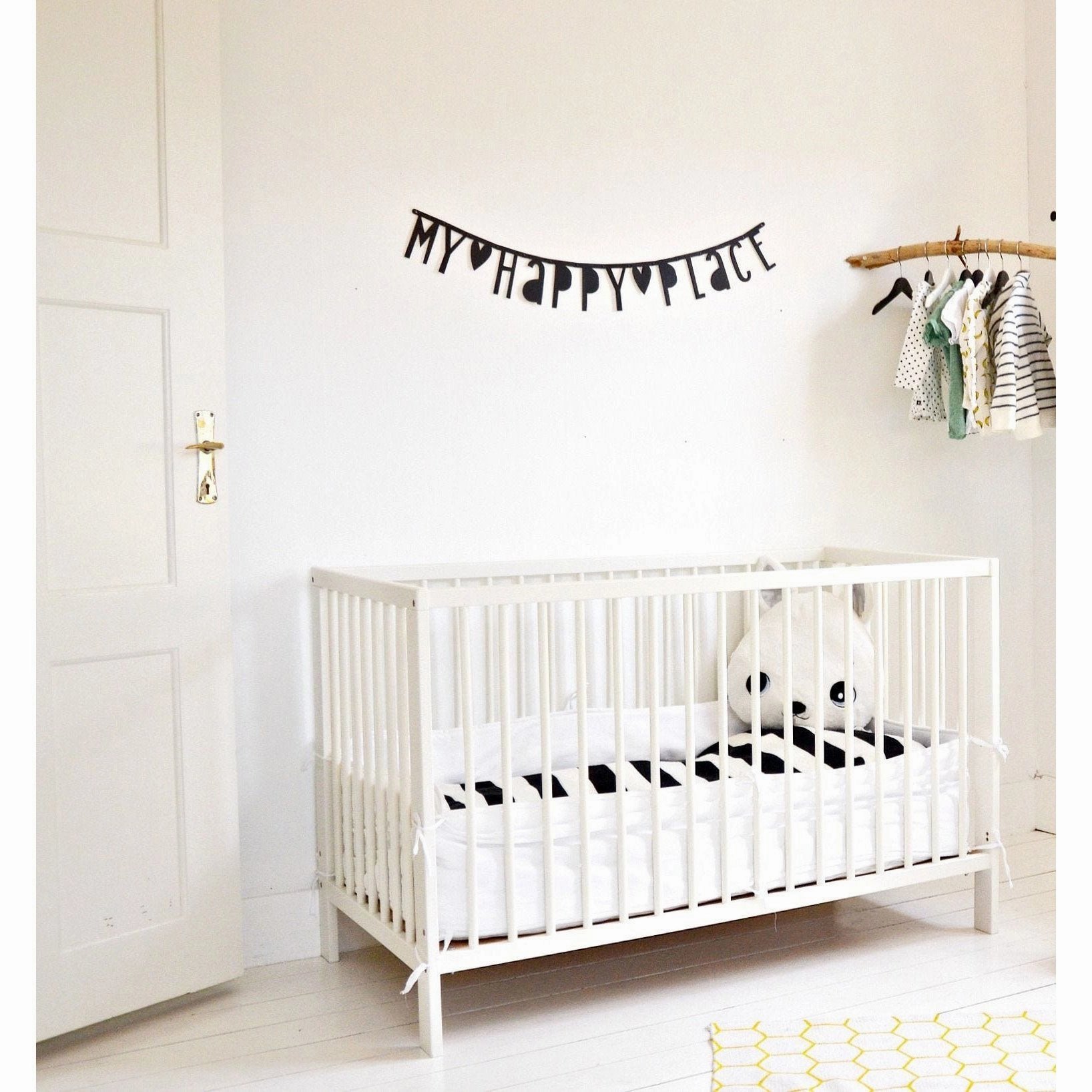 A Little Lovely Company Letter Banner Black