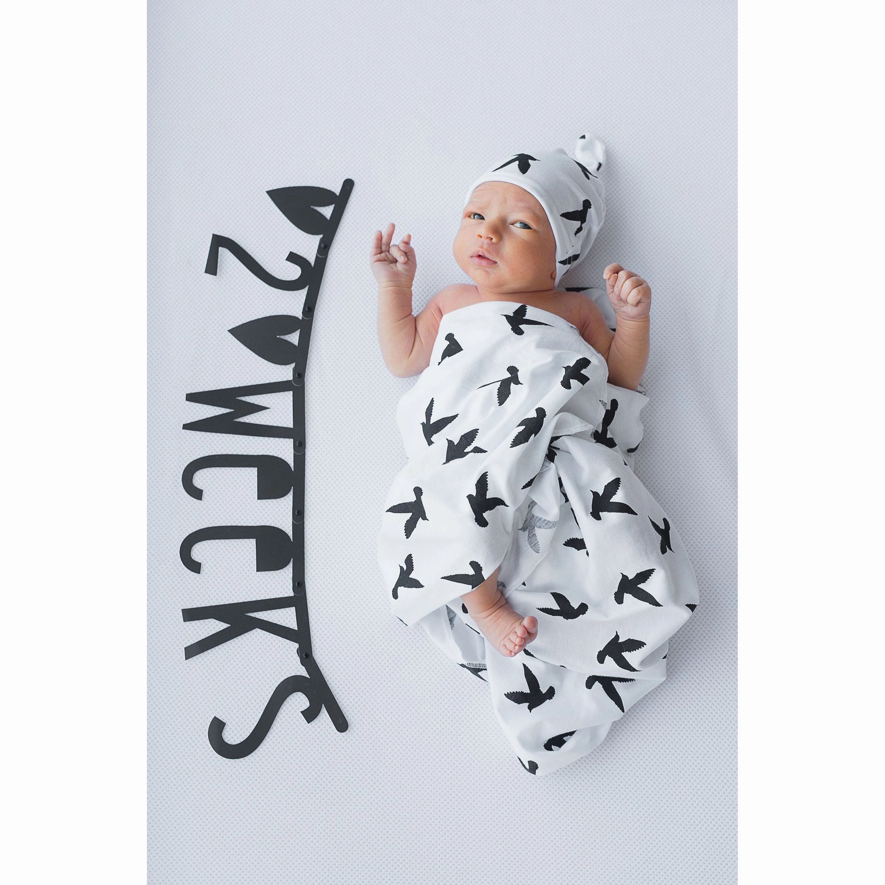 A Little Lovely Company Letter Banner Black