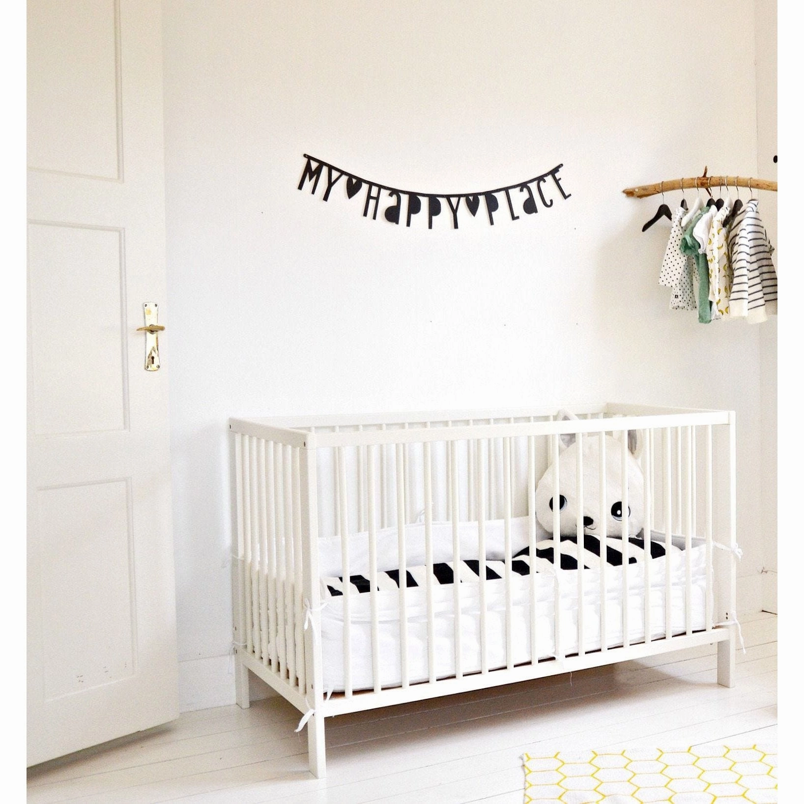 A Little Lovely Company Letter Banner Black