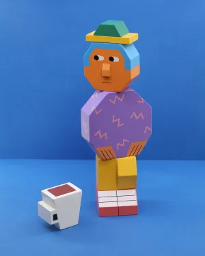 Areaware Kids' Block Party Guy Multi