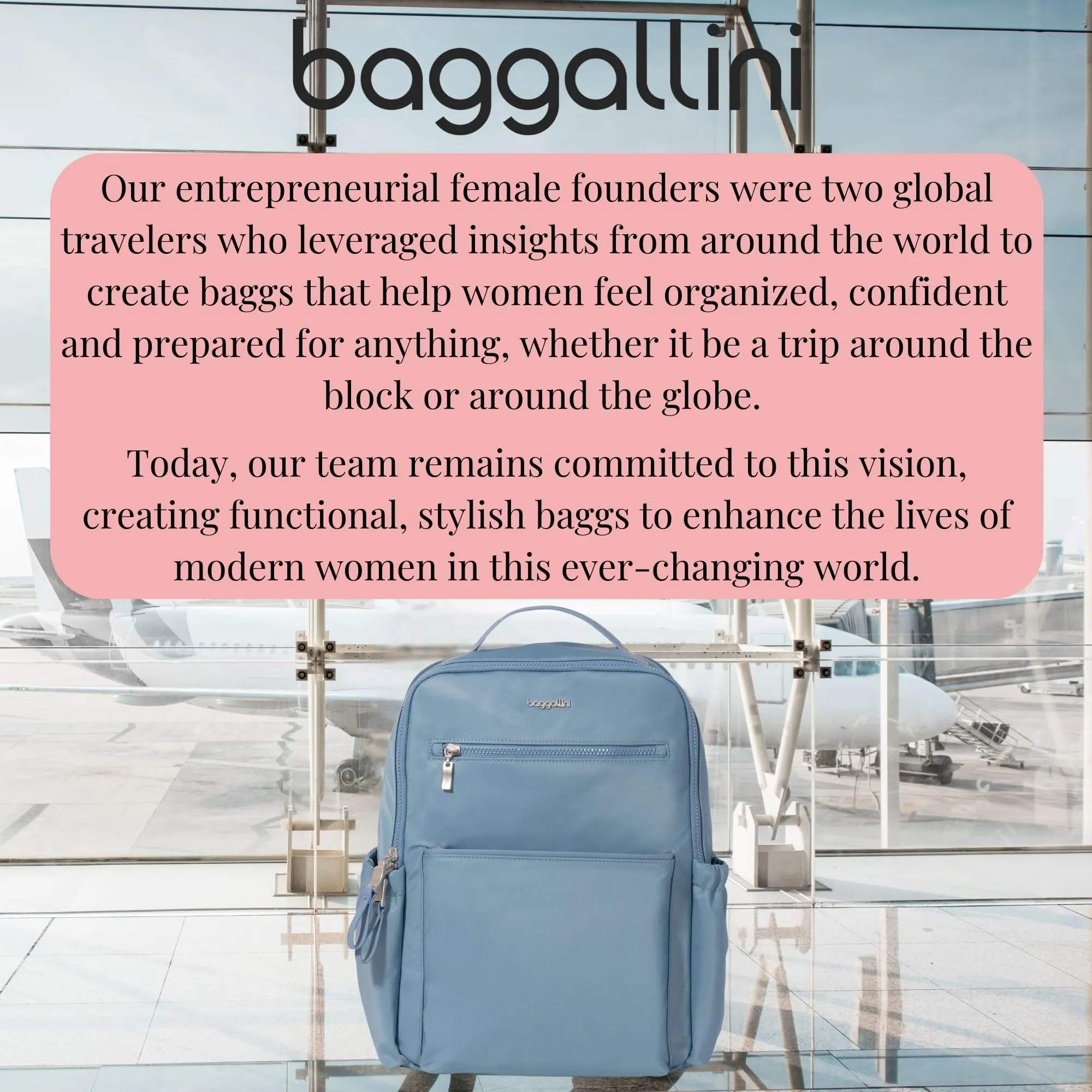 Baggallini Tribeca Expandable Laptop Backpack