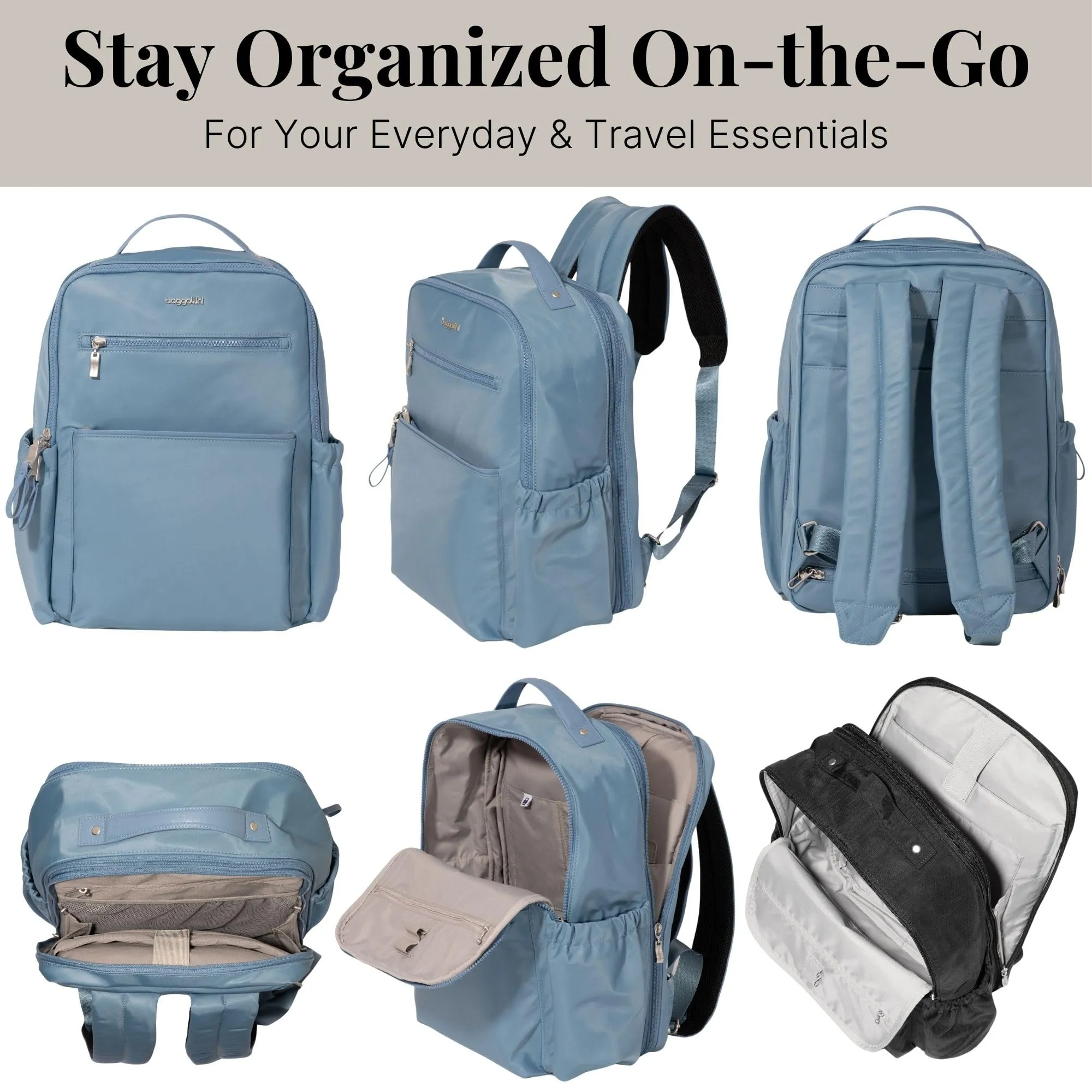 Baggallini Tribeca Expandable Laptop Backpack