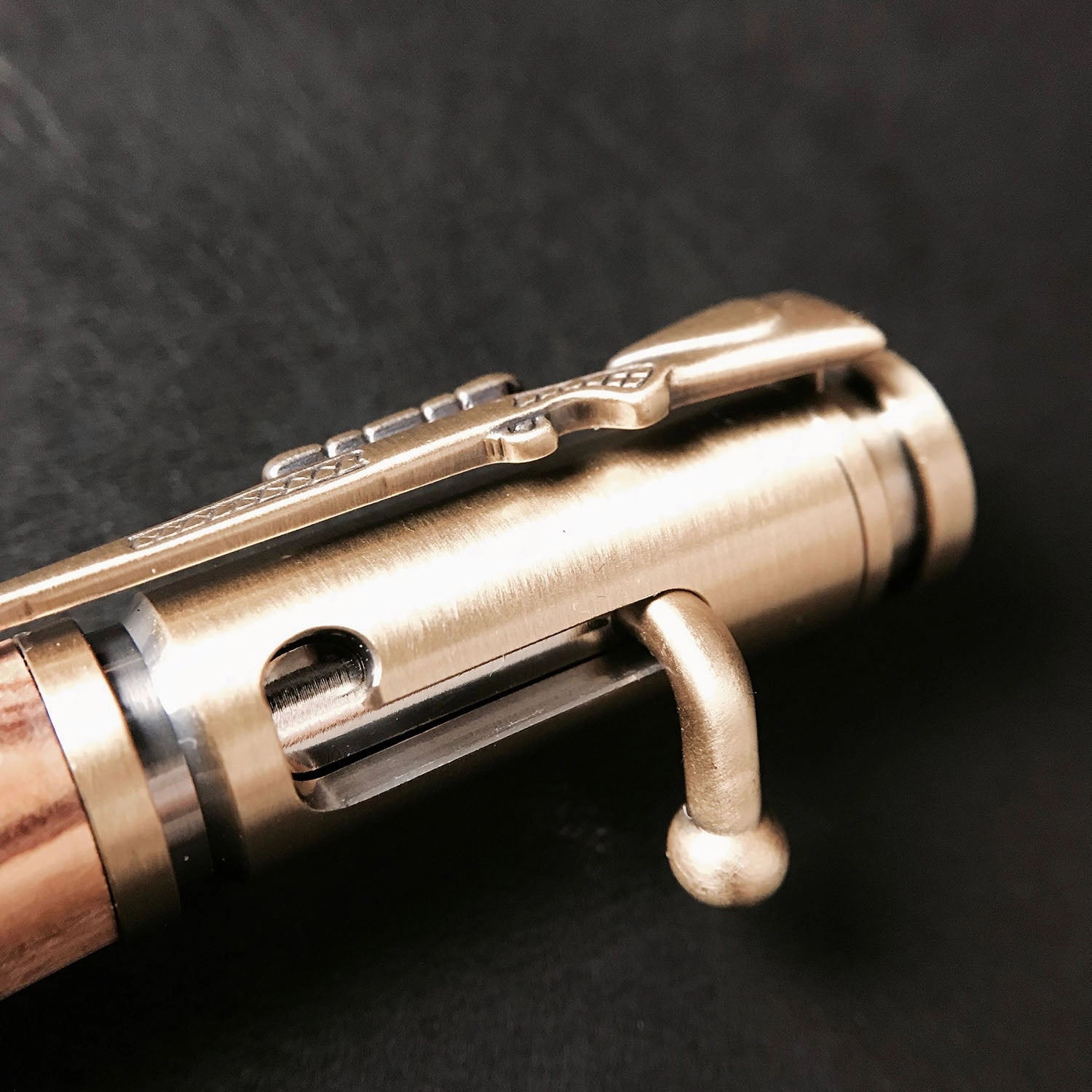 Bethlehem Olive Wood .30 Caliber Bolt Action Pen   Pen Sleeve