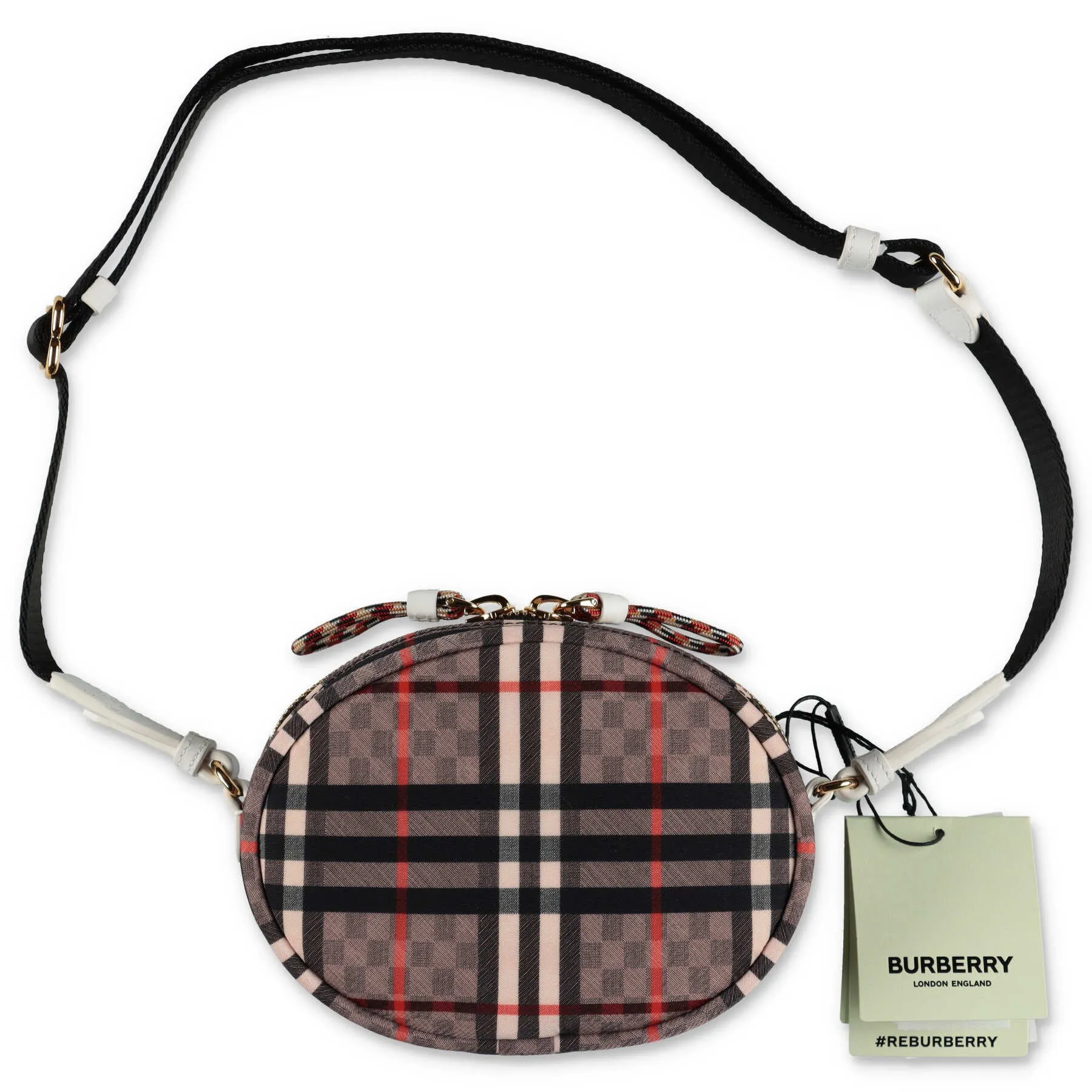 Burberry Kids Logo Printed Zip-Up Shoulder Bag