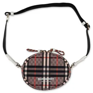 Burberry Kids Logo Printed Zip-Up Shoulder Bag