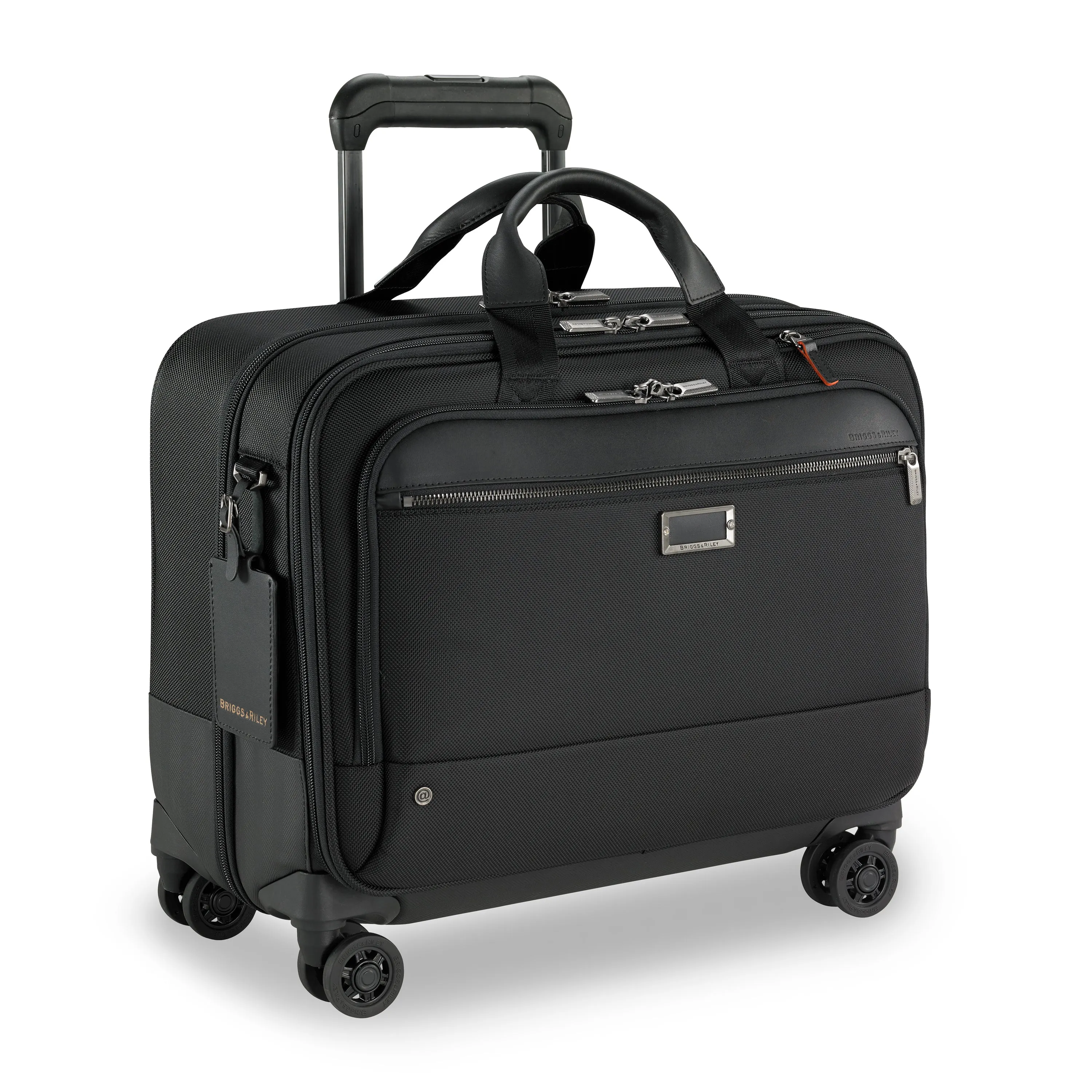 DISCONTINUED- Briggs & Riley @WORK Collection Softside Large Spinner Zippered Briefcase (Free Monogram)- KR430SP