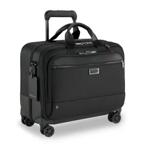 DISCONTINUED- Briggs & Riley @WORK Collection Softside Large Spinner Zippered Briefcase (Free Monogram)- KR430SP