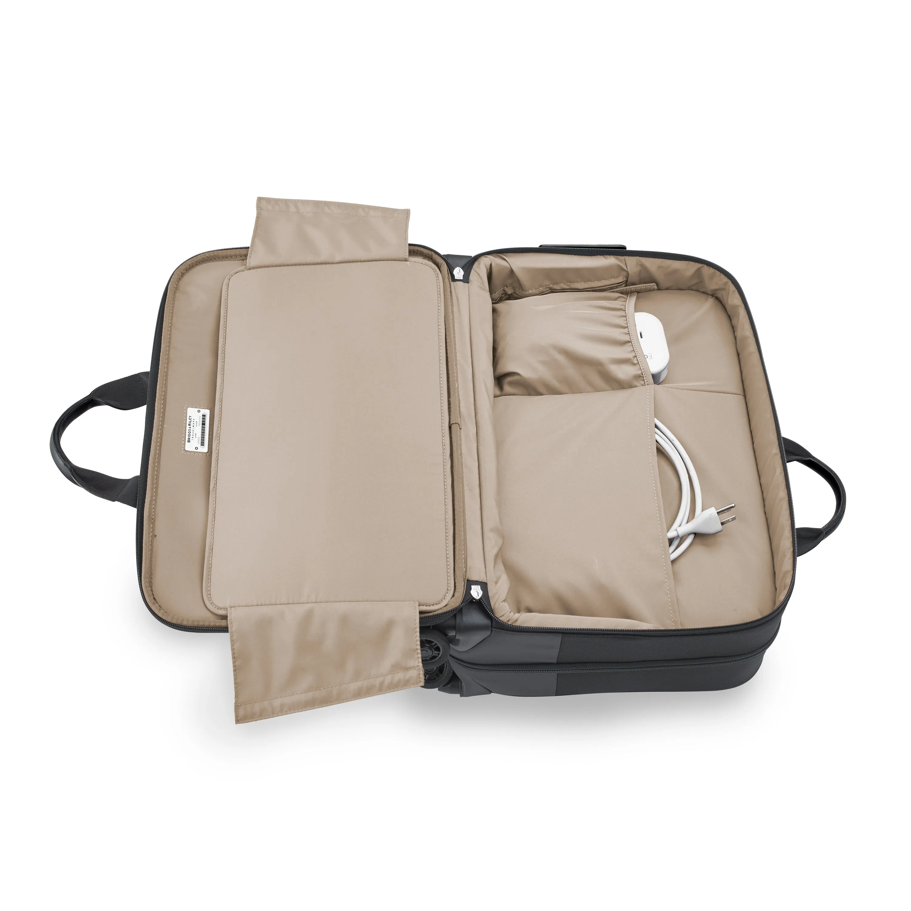 DISCONTINUED- Briggs & Riley @WORK Collection Softside Large Spinner Zippered Briefcase (Free Monogram)- KR430SP