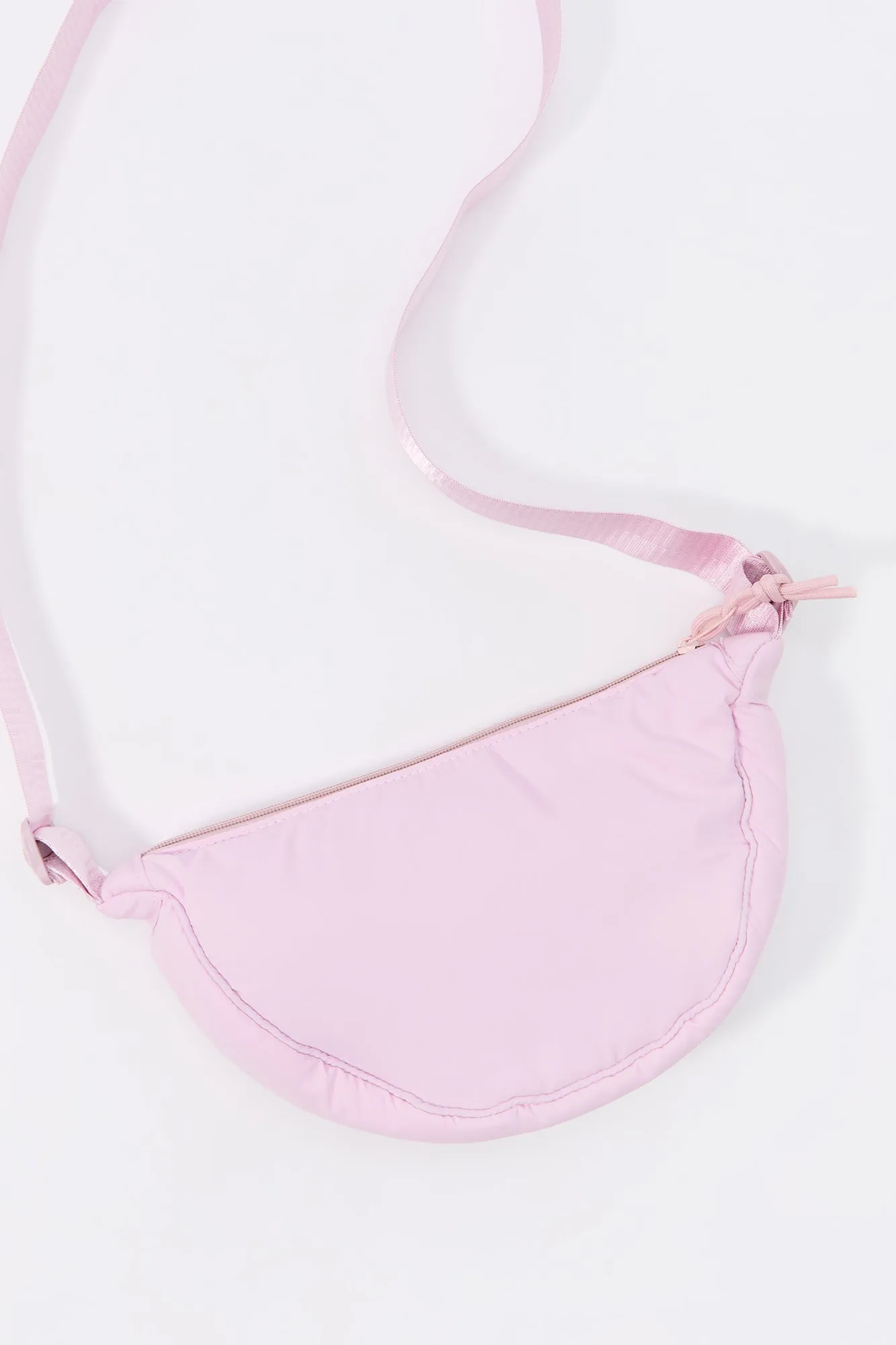 Girls Nylon Half Moon Crossbody Bag