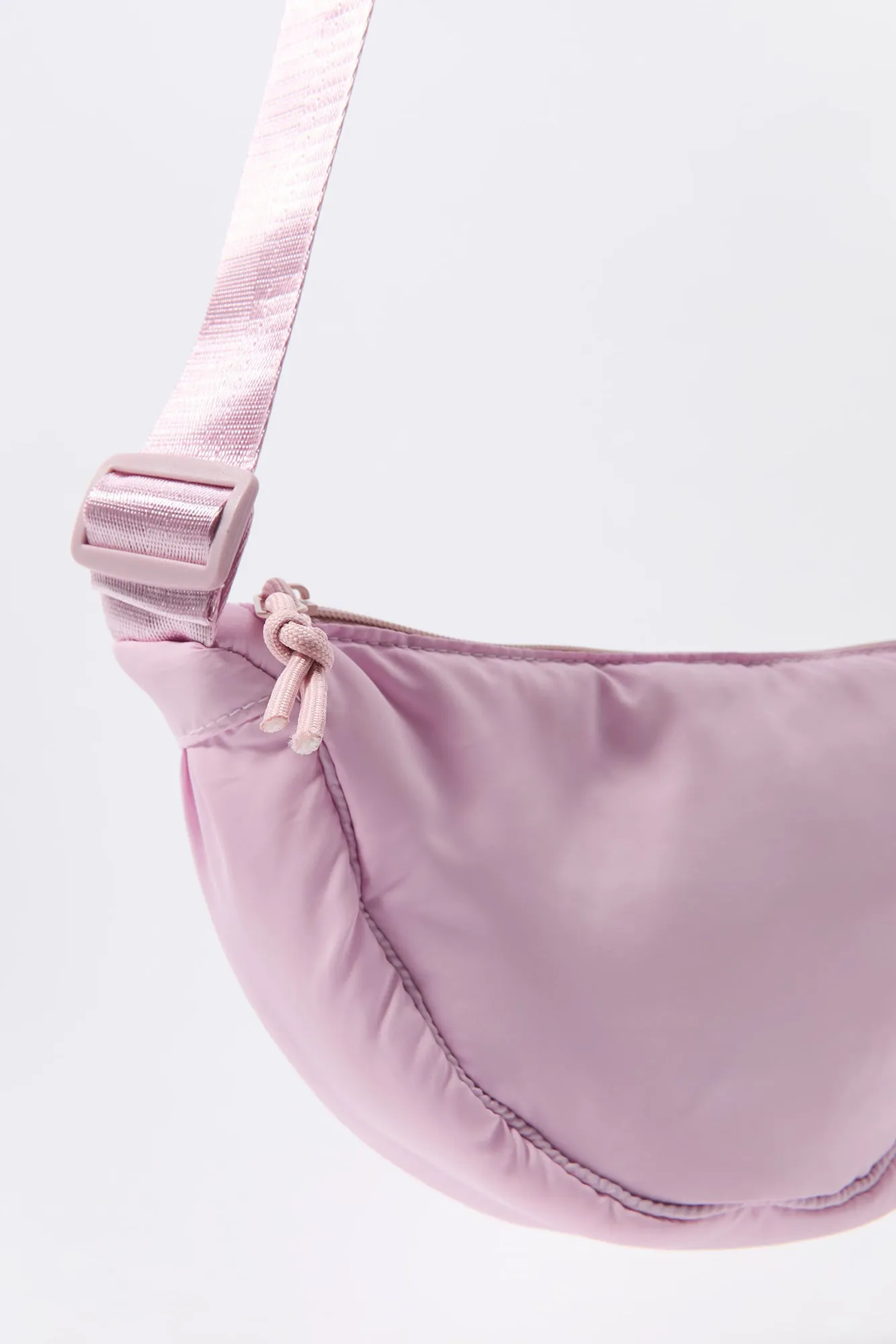 Girls Nylon Half Moon Crossbody Bag