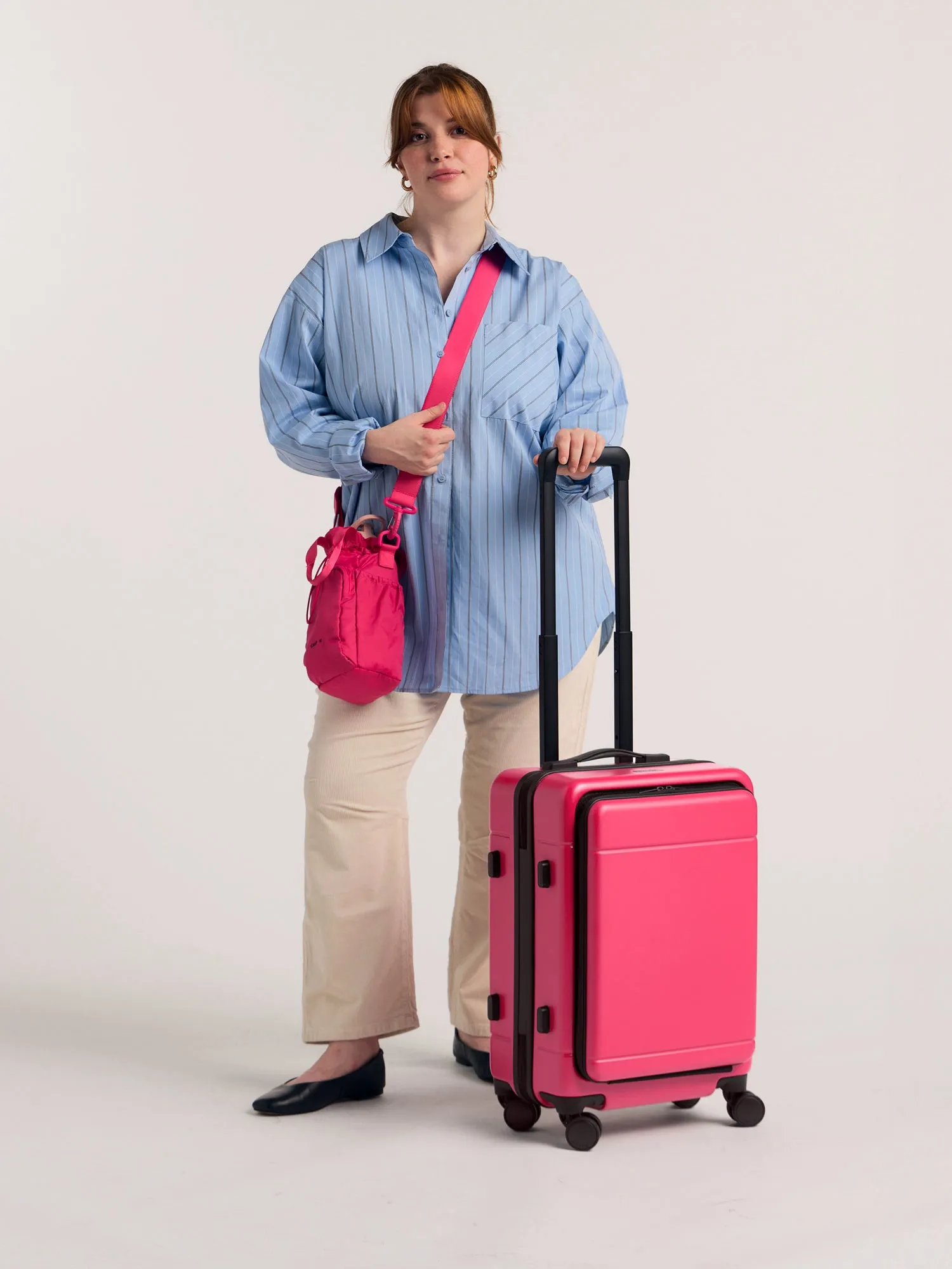Hue Front Pocket Carry-On Luggage