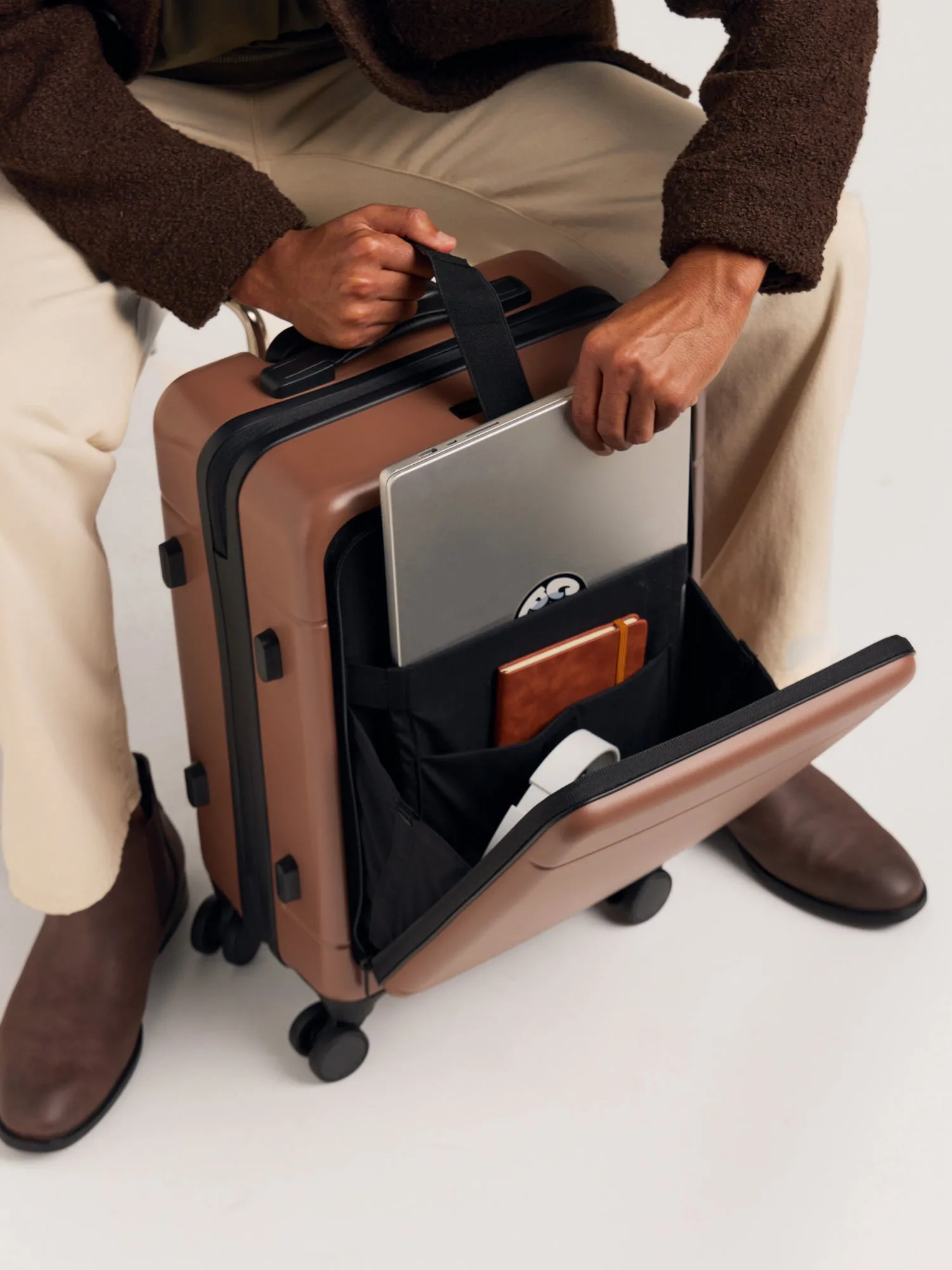 Hue Front Pocket Carry-On Luggage