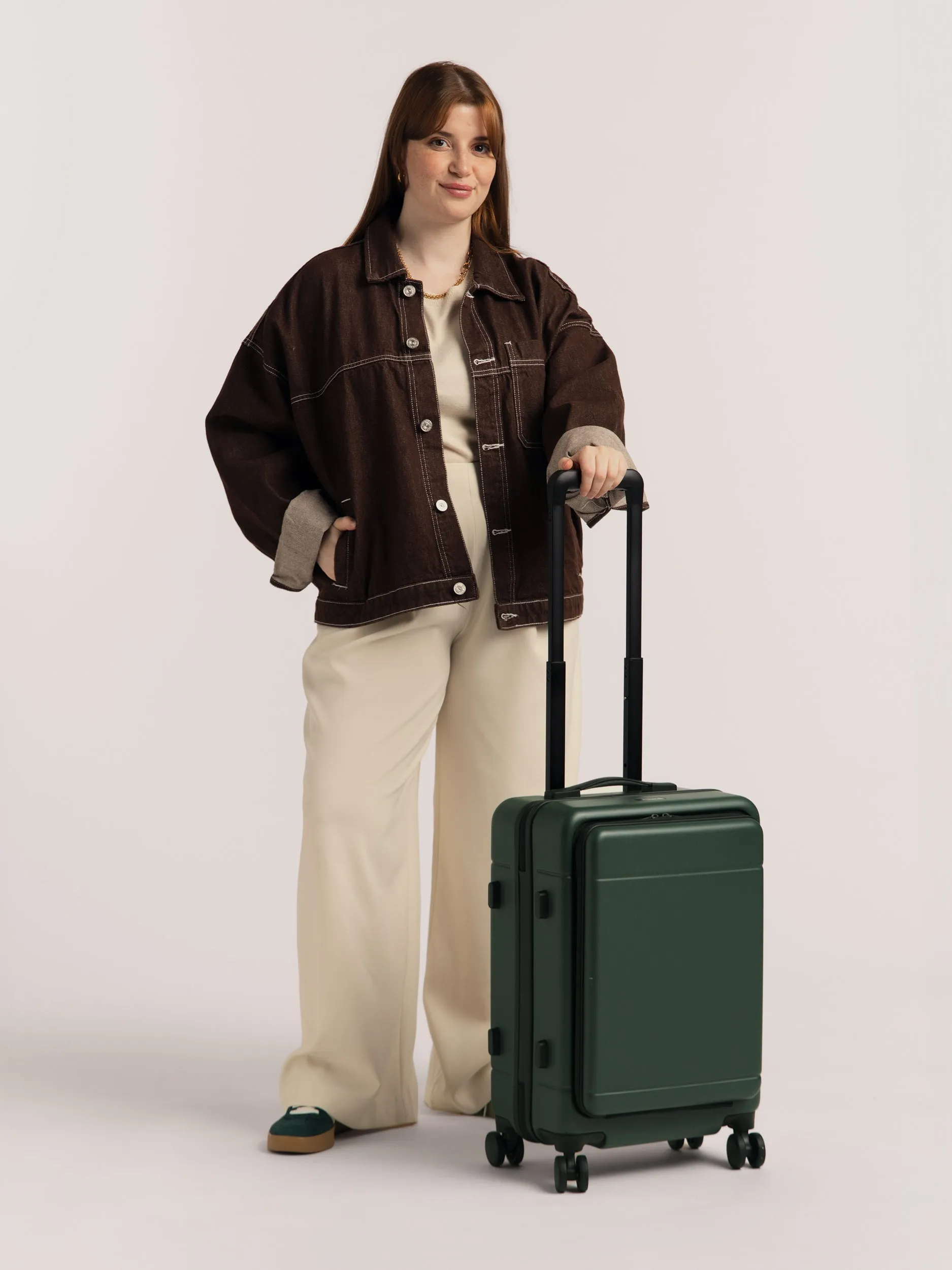 Hue Front Pocket Carry-On Luggage