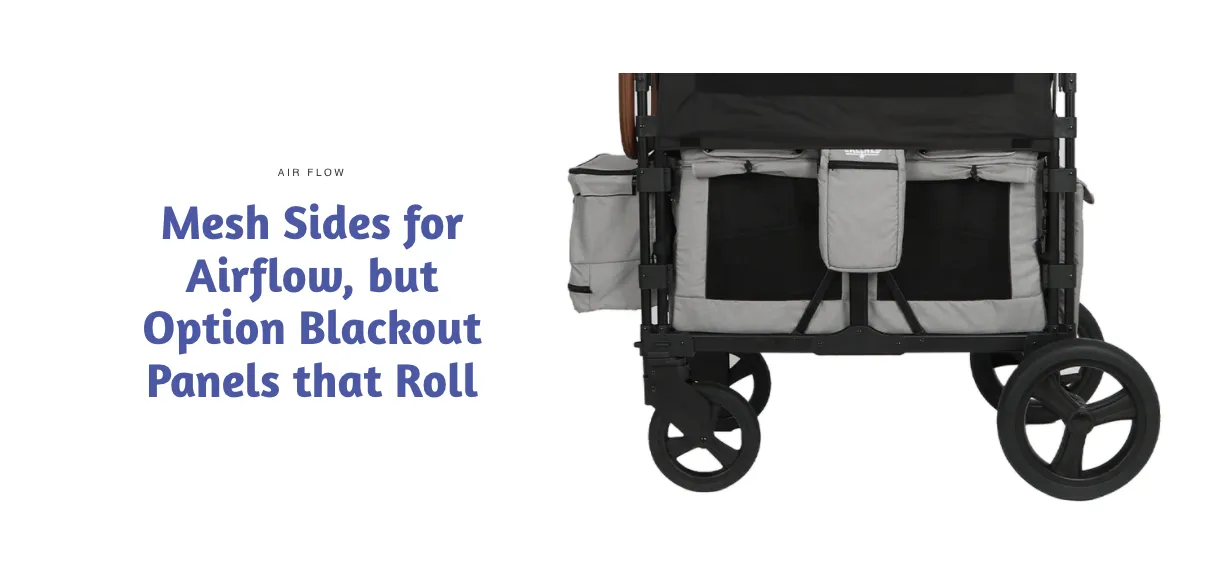 Keenz XC  2.0 Luxury Comfort Stroller Wagon - 4 Passenger (Black)