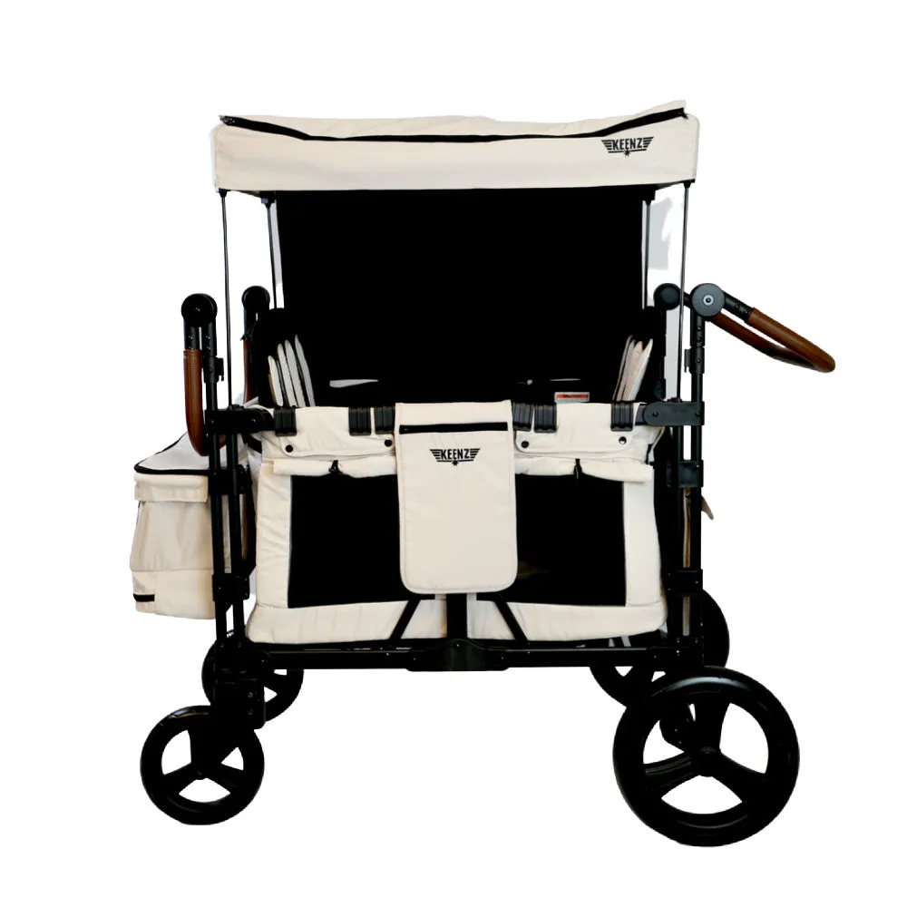 Keenz XC  2.0 Luxury Comfort Stroller Wagon - 4 Passenger (Cream)
