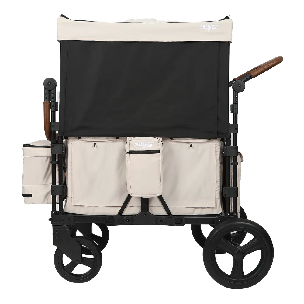 Keenz XC  2.0 Luxury Comfort Stroller Wagon - 4 Passenger (Cream)