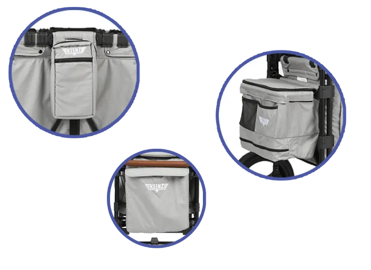 Keenz XC  2.0 Luxury Comfort Stroller Wagon - 4 Passenger (Cream)