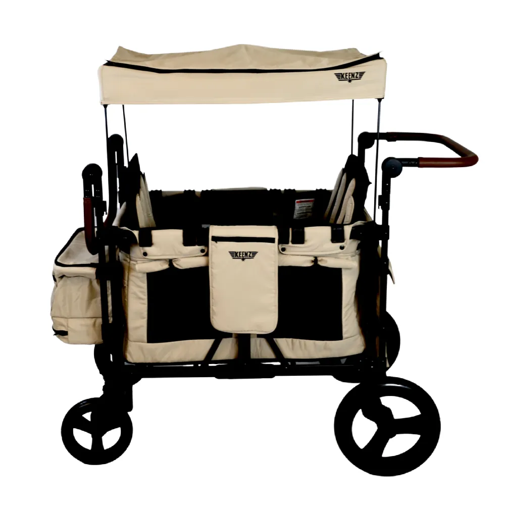 Keenz XC  2.0 Luxury Comfort Stroller Wagon - 4 Passenger (Mocha)