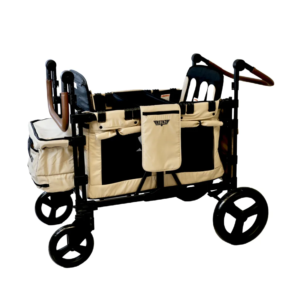 Keenz XC  2.0 Luxury Comfort Stroller Wagon - 4 Passenger (Mocha)