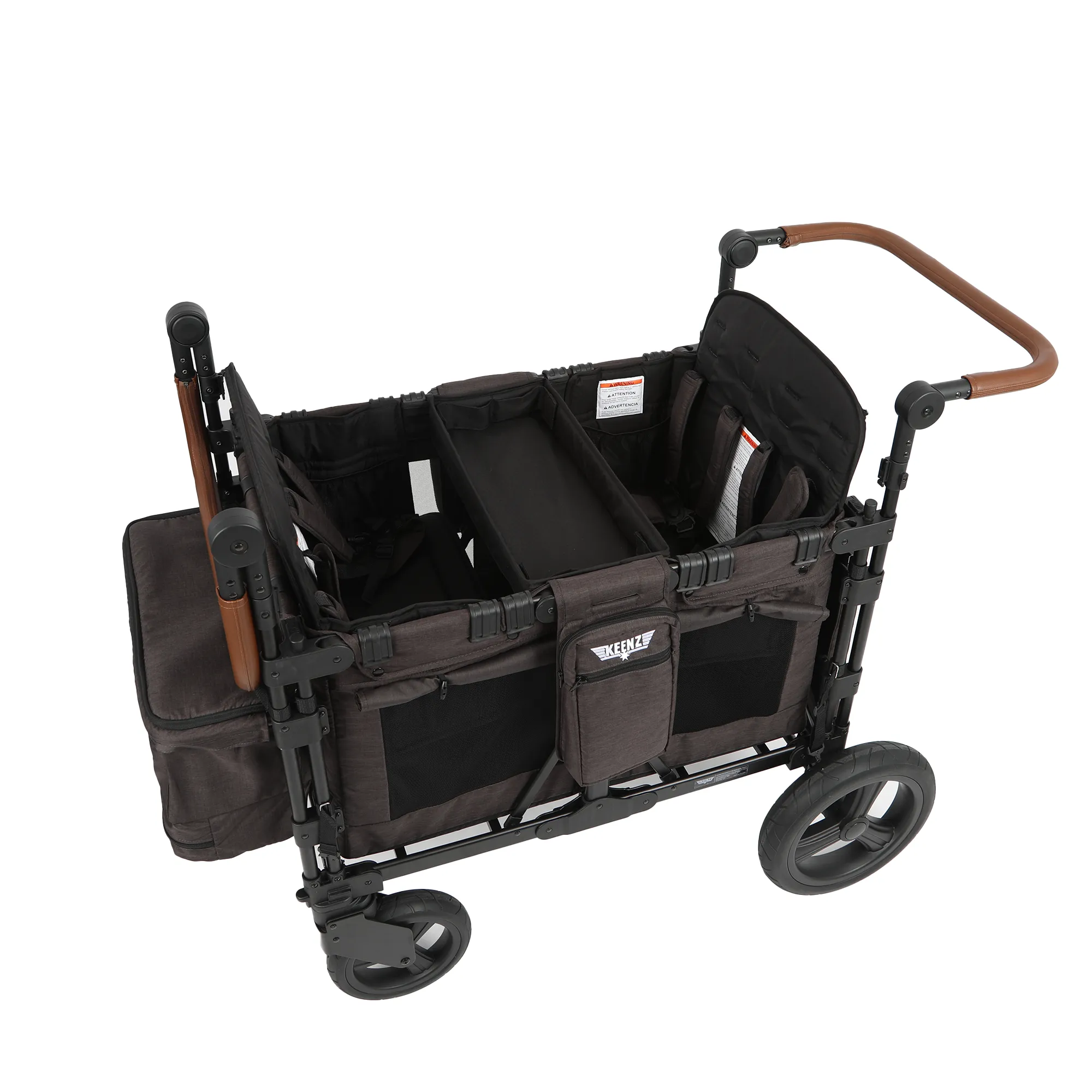 Keenz XC  2.0 Luxury Comfort Stroller Wagon - 4 Passenger (Mocha)