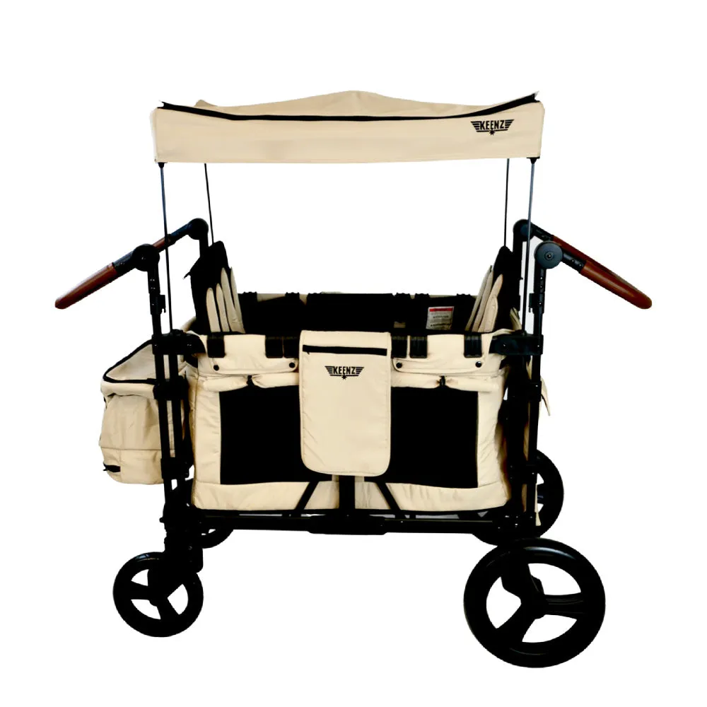 Keenz XC  2.0 Luxury Comfort Stroller Wagon - 4 Passenger (Mocha)