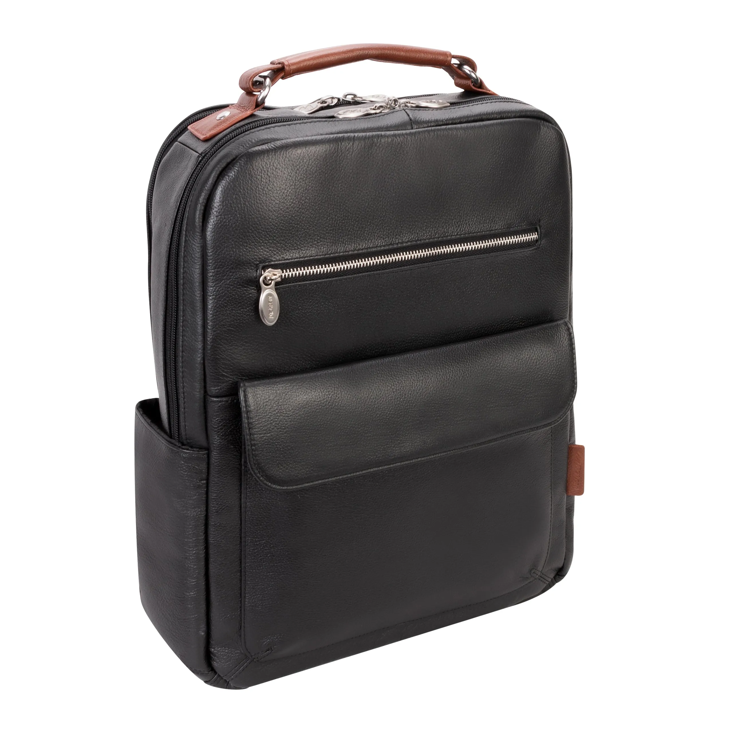 McKlein USA Logan 17" Leather Two-Tone Dual-Compartment Laptop & Tablet Backpack