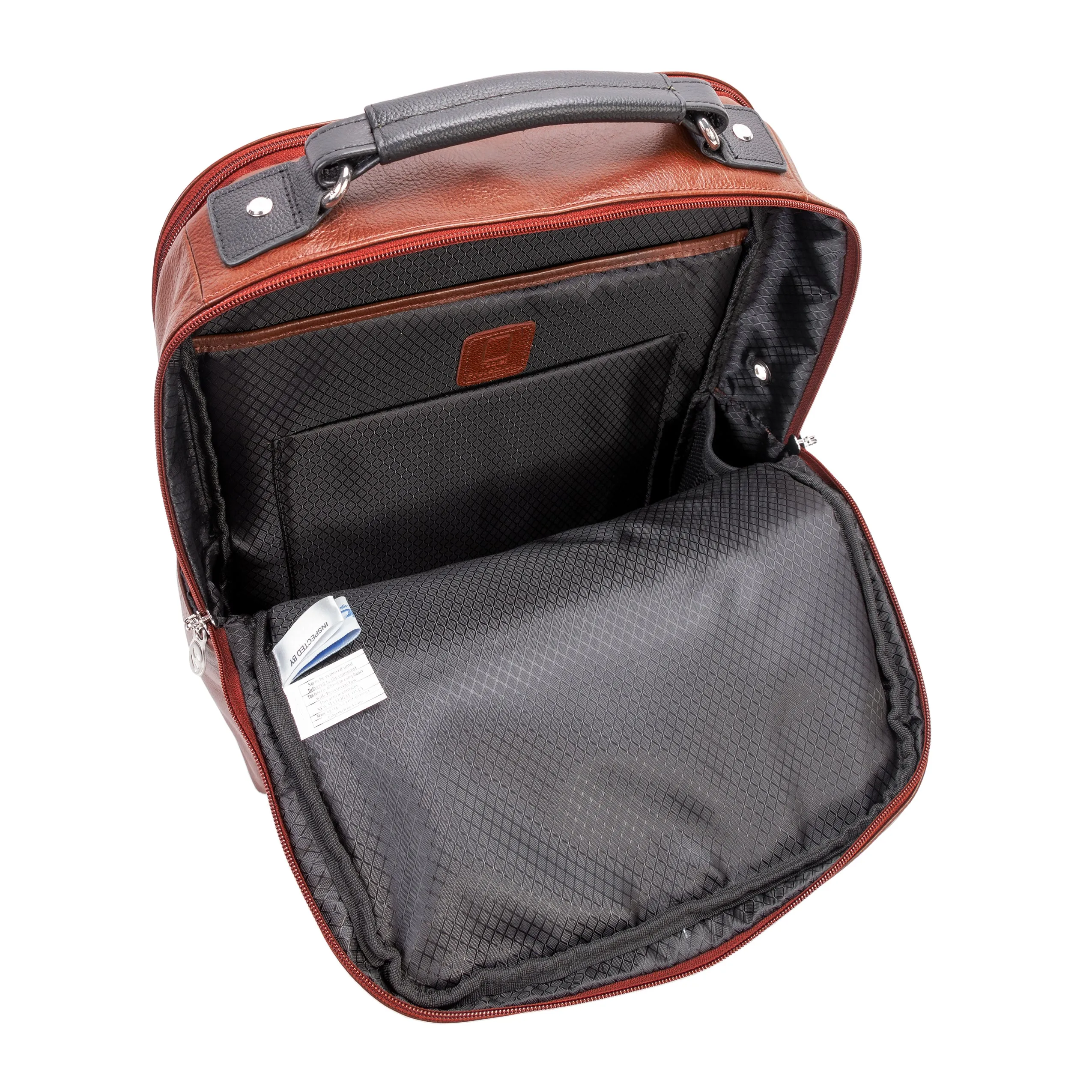 McKlein USA Logan 17" Leather Two-Tone Dual-Compartment Laptop & Tablet Backpack