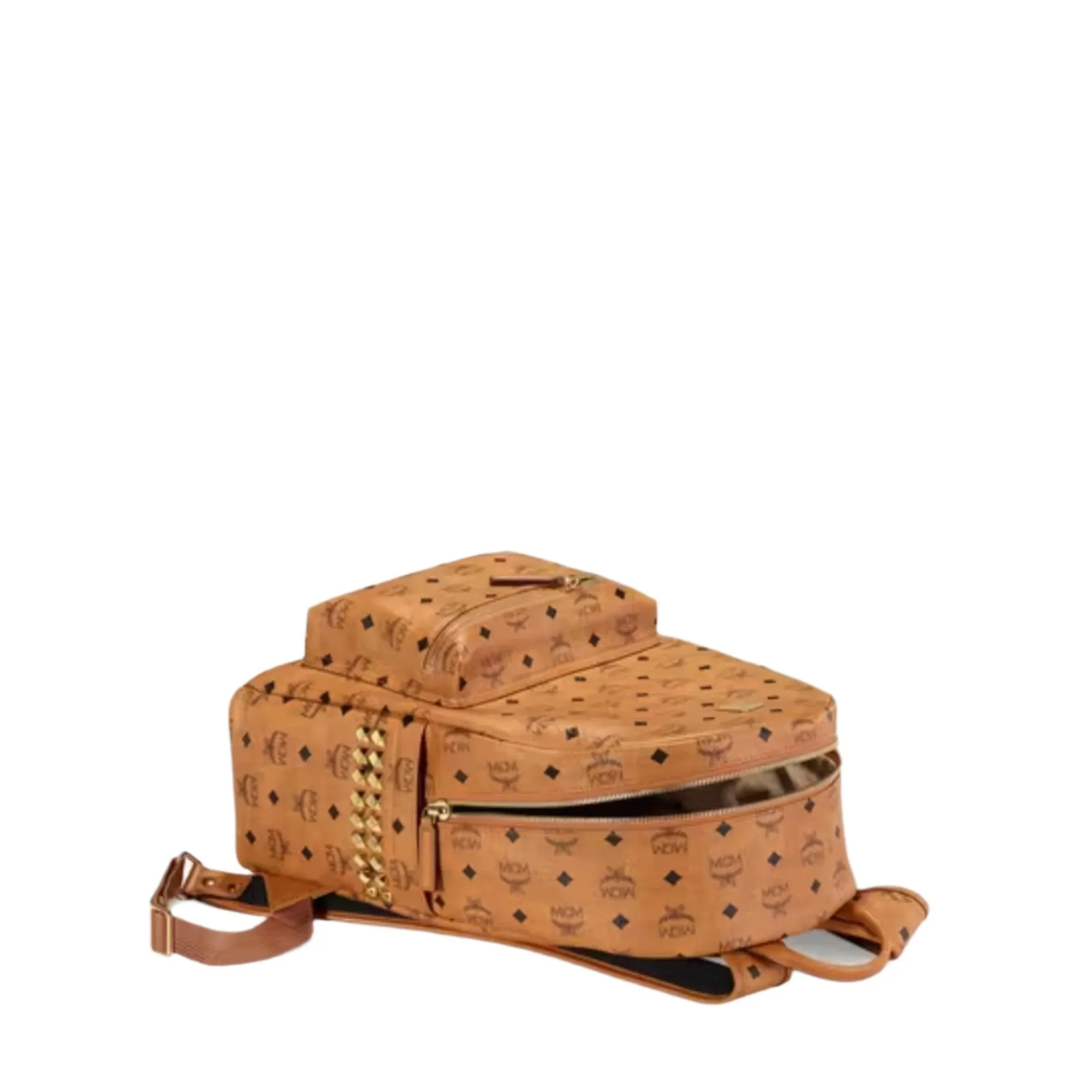 MCM Stark Side Studs Backpack in Visetos