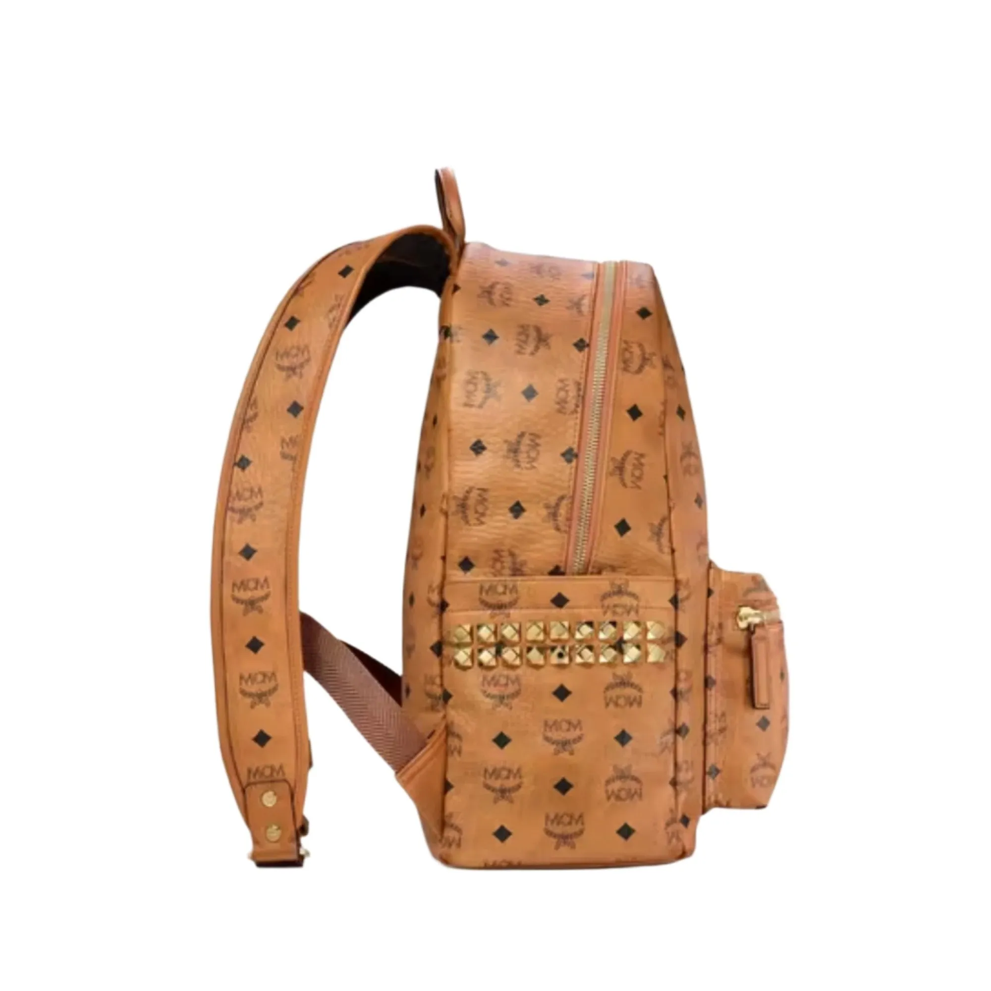MCM Stark Side Studs Backpack in Visetos