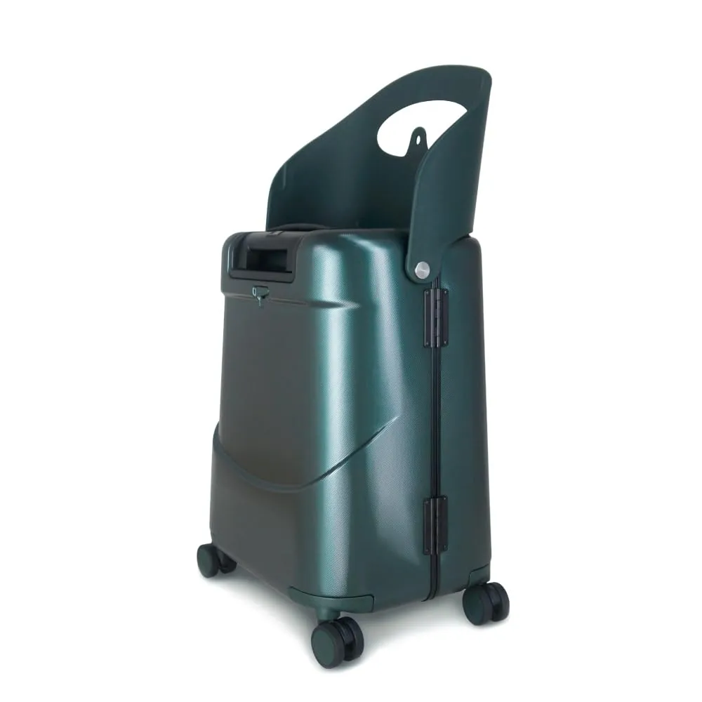 MiaMily 4-Wheel Carry On Luggage with Seat for Kids with Seat Belt
