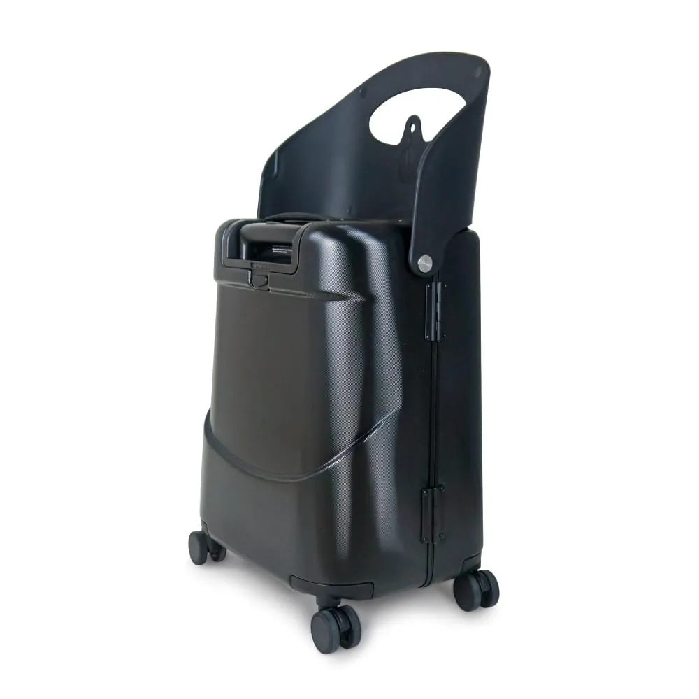 MiaMily 4-Wheel Carry On Luggage with Seat for Kids with Seat Belt