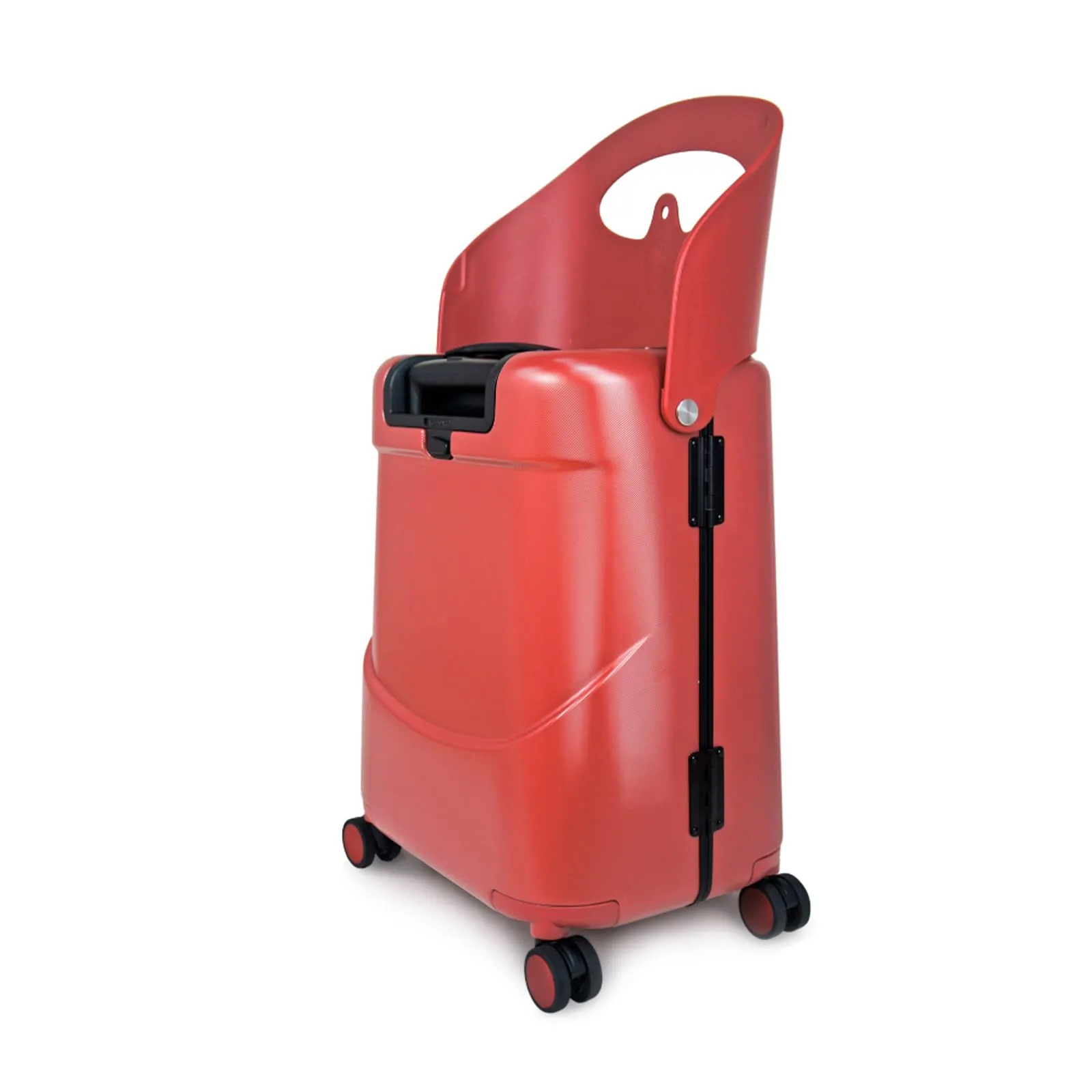 MiaMily 4-Wheel Carry On Luggage with Seat for Kids with Seat Belt