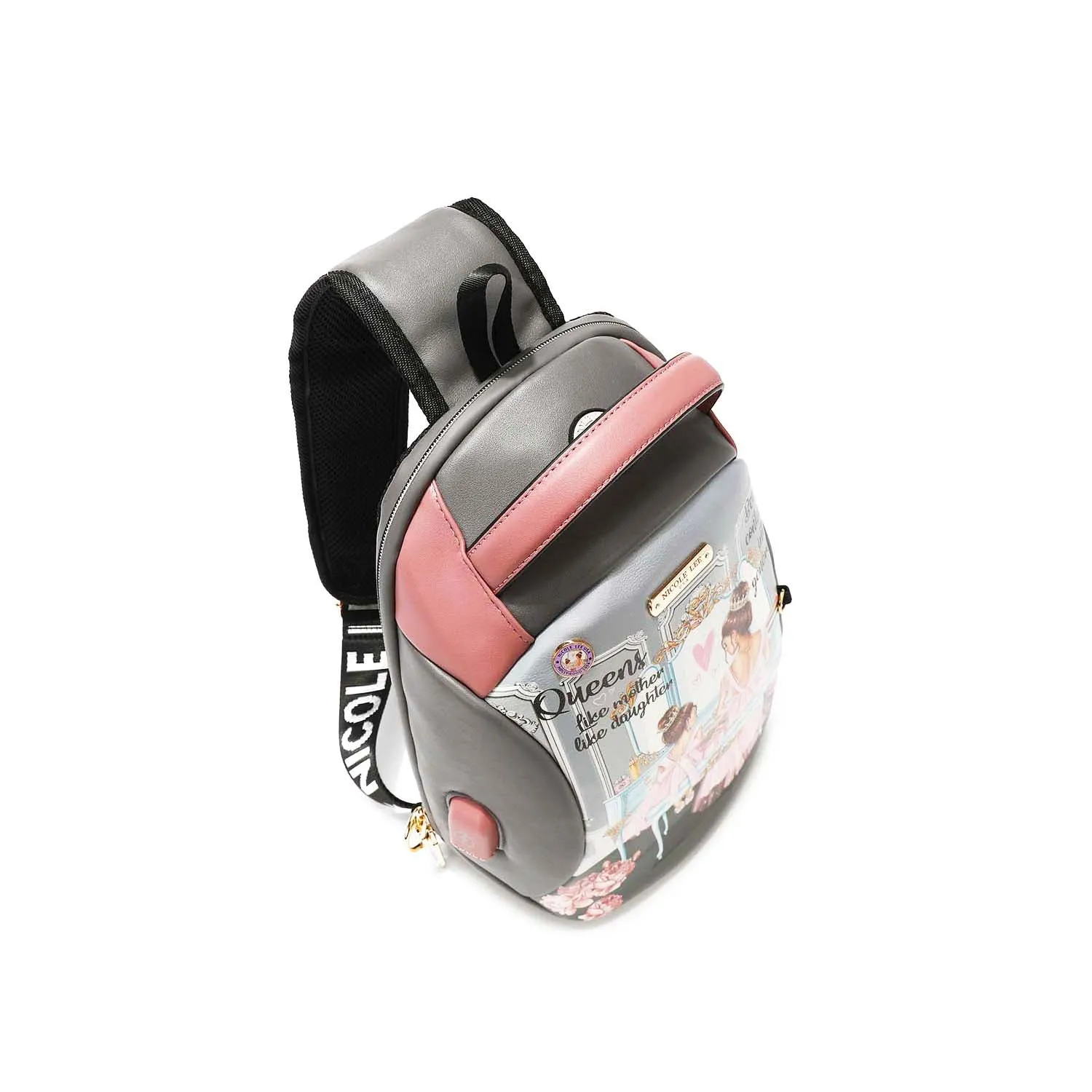 PAULINA SLING BACKPACK WITH USB CHARGING AND EARPHONE PORTS