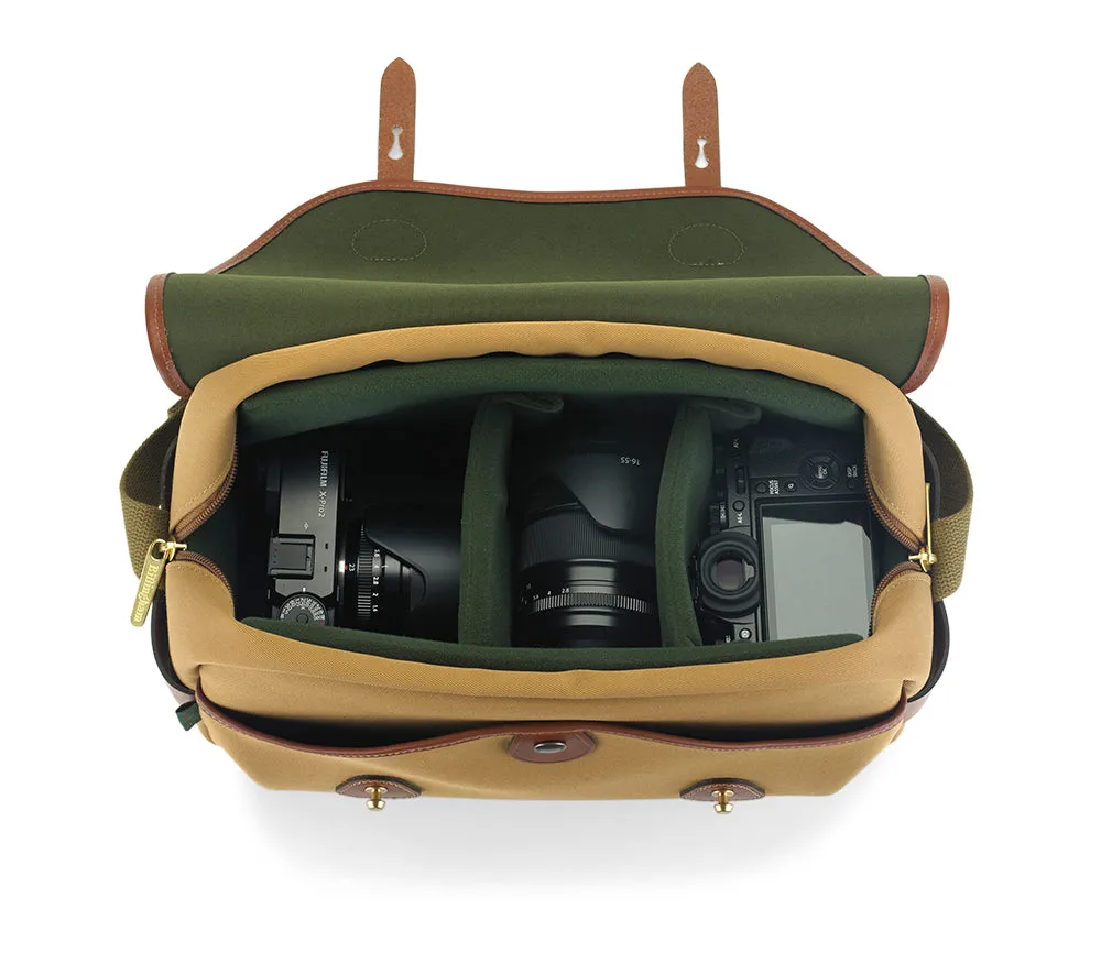 S4 Camera Bag - Sage FibreNyte / Chocolate Leather