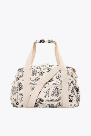 The Kids Duffle in Doodle Print
