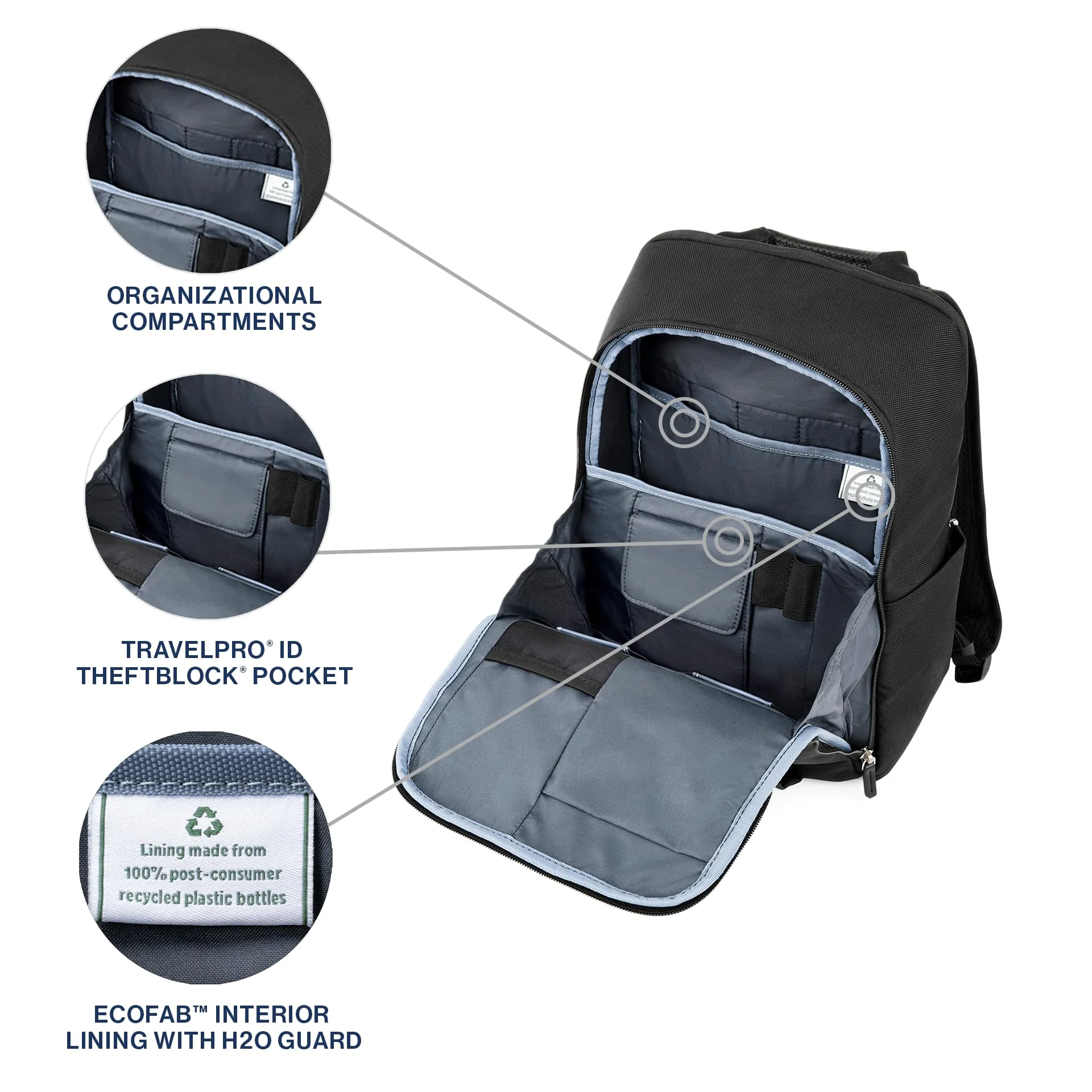 Travelpro Platinum Elite Laptop Travel Backpack, Fits up to 16 Inch Laptop