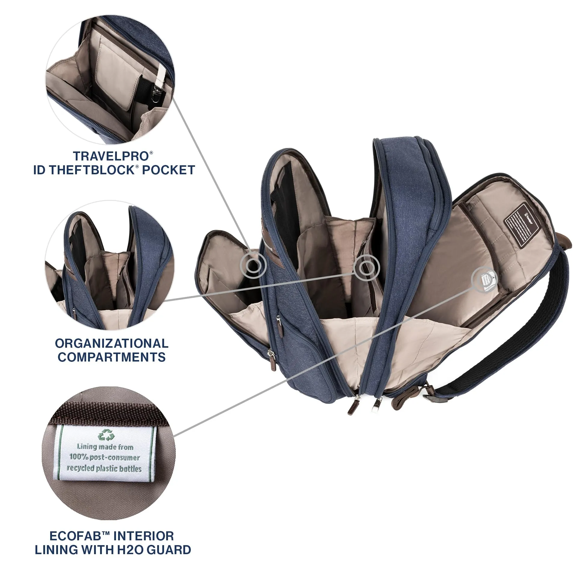 Travelpro Platinum Elite Laptop Travel Backpack, Fits up to 17.5 Inch Laptop