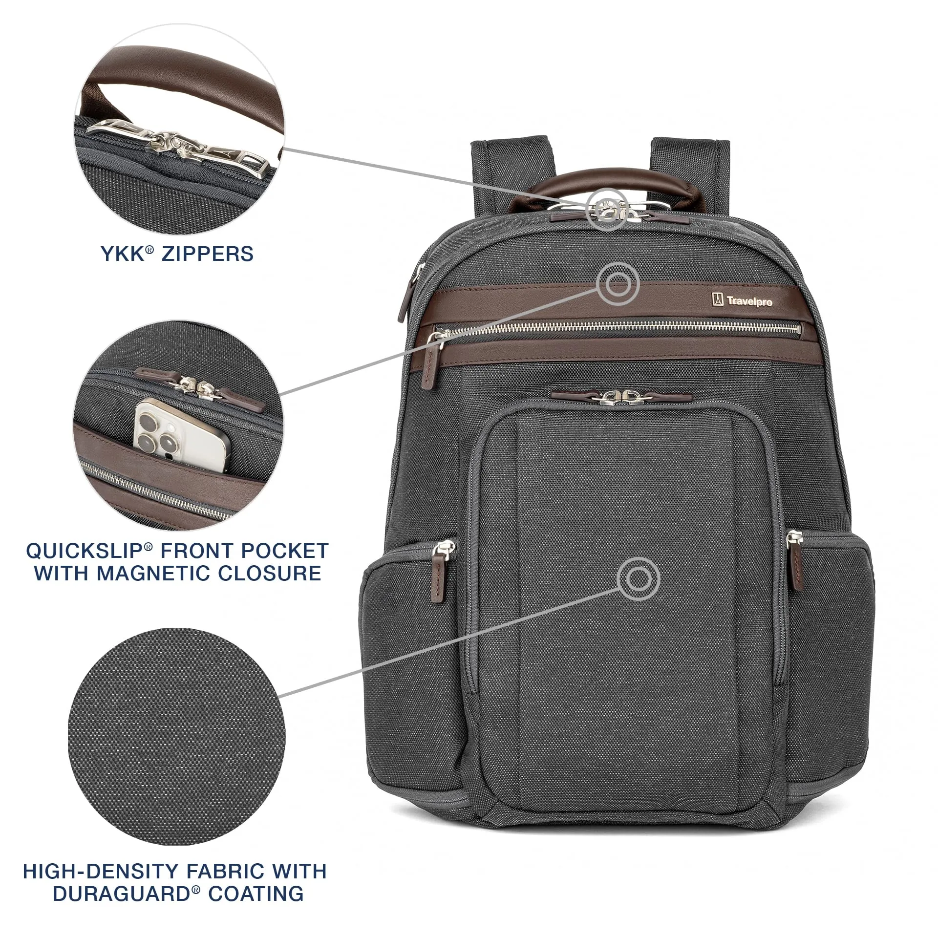 Travelpro Platinum Elite Laptop Travel Backpack, Fits up to 17.5 Inch Laptop